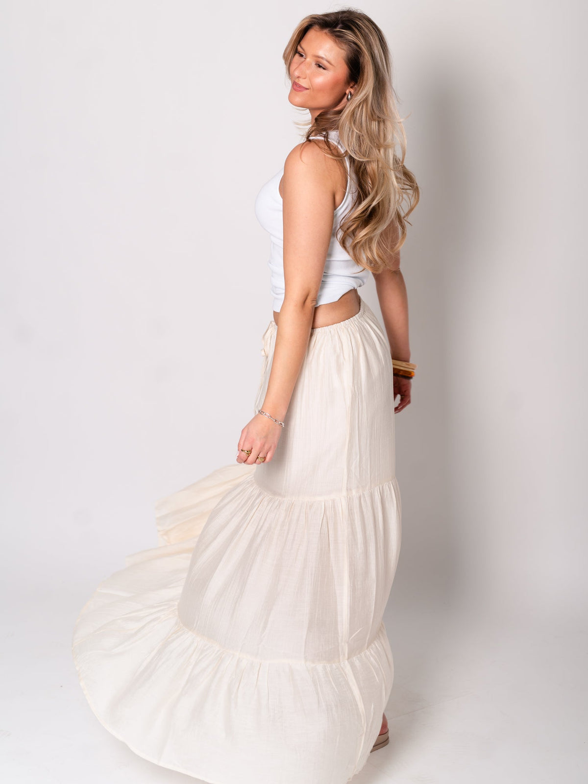 Indra Maxi Rock - Creme